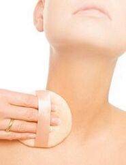 Skin rejuvenation on the neck