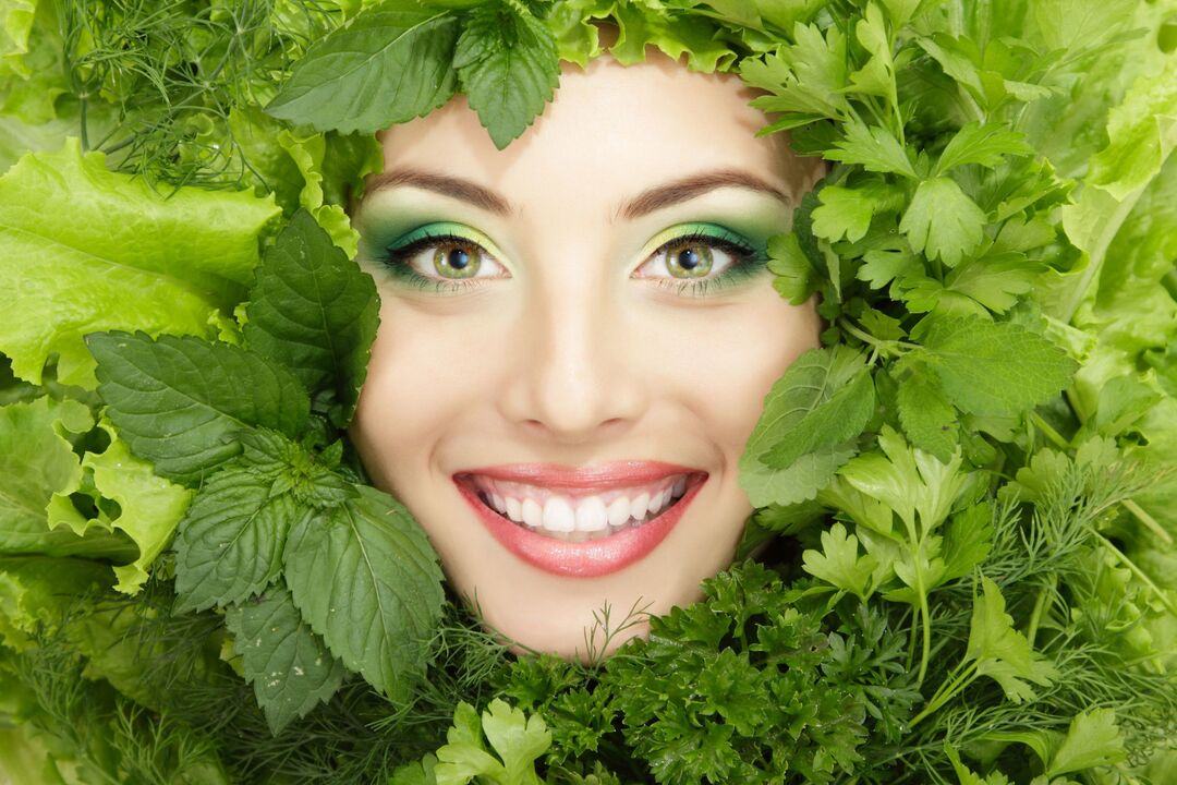Young, healthy and beautiful facial skin through the use of soothing herbs