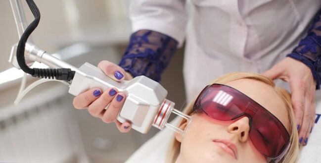 The principle of rejuvenation of the face with a laser